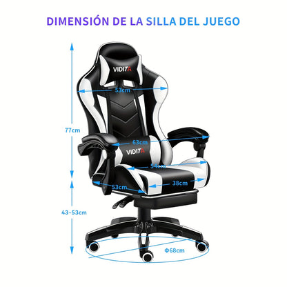 Gaming Chair, Adult Gamer Chair Ergonomic Computer Chair for Teens, Racing Style PC Office Chair with Lumbar Support