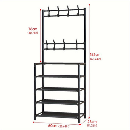 1pc Utility Racks, Entrance Rack, Home Organizer for Organizing Shoes And Hats - The Ideal Choice for Organizing Homes, Living Rooms, And Dormitories, Suitable for Living Rooms, Bedrooms, Lobbies, And Bathrooms, Each Item Comes with 10 Shoe Bags