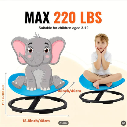 Swivel Chair for Autistic Children, Sensory Chair for Autistic Children 360 Degree Swivel Ergonomically Designed to Train Body Coordination, No Assembly Required, Non-Slip Designed Sensory Swivel Chair for Children, Easter Gift