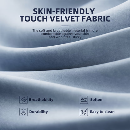Velvet Fabric Gaming Chair, High Back Ergonomic Gamer Chair for Adult, Comfortable Video Game Chair with Footrest And Massage Lumbar Cushion