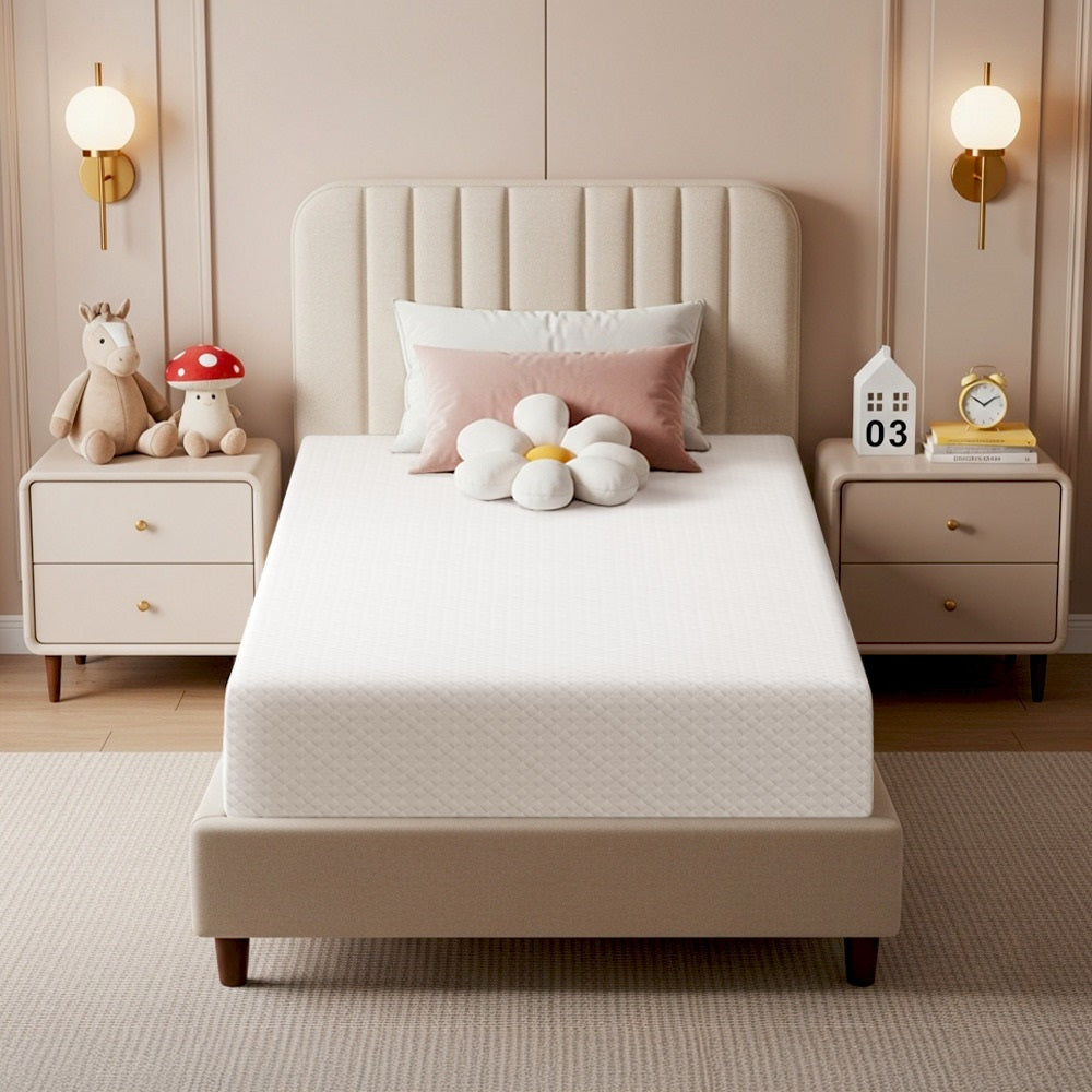 Costoffs 8/10/12in Gel Memory Foam Mattress, Medium Firm Bed with Green Tea Scent & 3-Layer Support for Dorm, Guest Room, Bunk Bed, Furniture for Home, Christmas Gift
