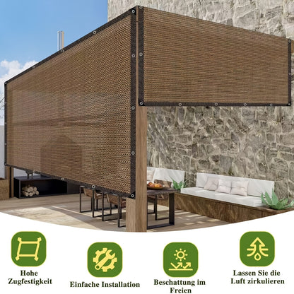 80% Shade Cloth, Durable Mesh Tarp with Grommets, 9.88x13.16ft Garden Sunblock Shade Cloth Shading Antifreezing for Plants Cover, Greenhouse, Barns Kennel, Patio, Tomatoes