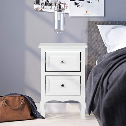[Nightstand with Drawers] Bonnlo Nightstand for Bedrooms, Small Bed Side Table with Drawers for Small Spaces