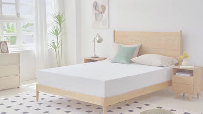 Dyonery 6/8/10 Inch Memory Foam Mattress,Medium Firm Mattress in a Box, Gel Green Tea Mattress, Twin Full Twin XL Queen King