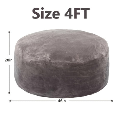 3-Foot Oversized Bean Bag Chair with Memory Foam for Comfortable Everyday Seating detail image - detail view 7