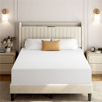 Mattress shown in the White, 12in/Queen option