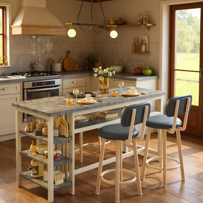 3-Piece Dining Table Sets And Breakfast Nook Sets for Kitchen and Home Office detail image - detail view 9