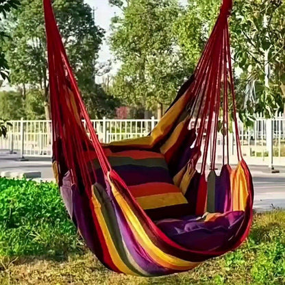 3-Piece Hammock with Canvas Seat for Comfortable Outdoor Seating in Patio detail image - detail view 11