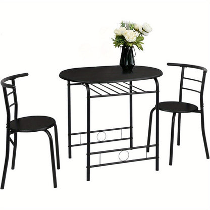 Dining Table Set shown in the Black option