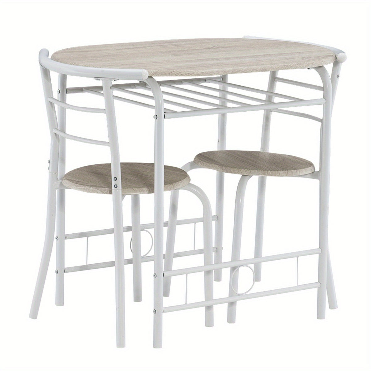 Dining Table Set shown in the White&Light Oak option