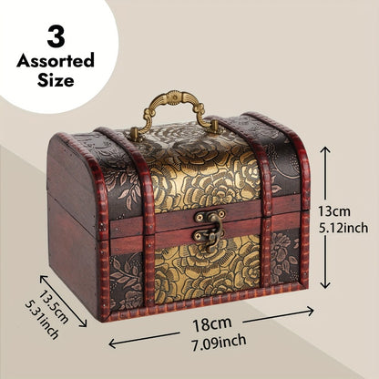 3-Piece Set Wood Jewelry Box for Practical Everyday Home Use in Bedroom detail image - detail view 16