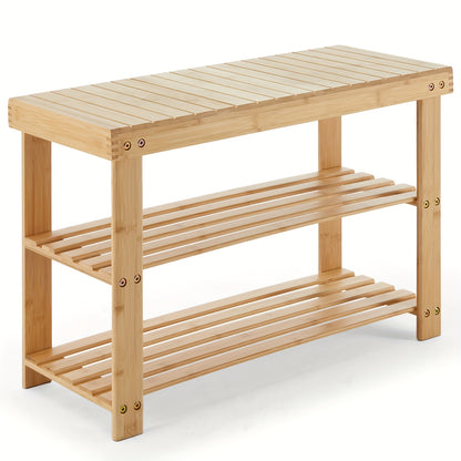 Shoe Rack shown in the Wood-27.6IN option