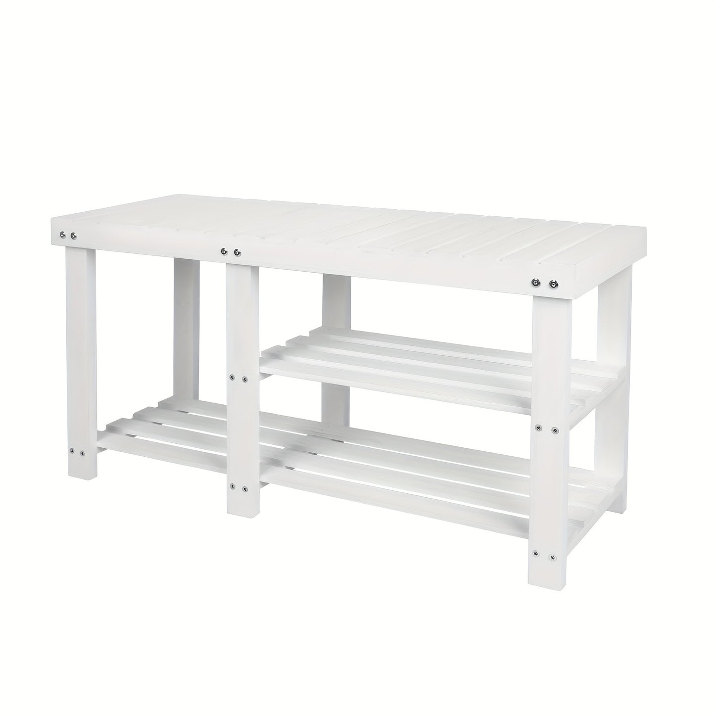 Shoe Bench shown in the White option