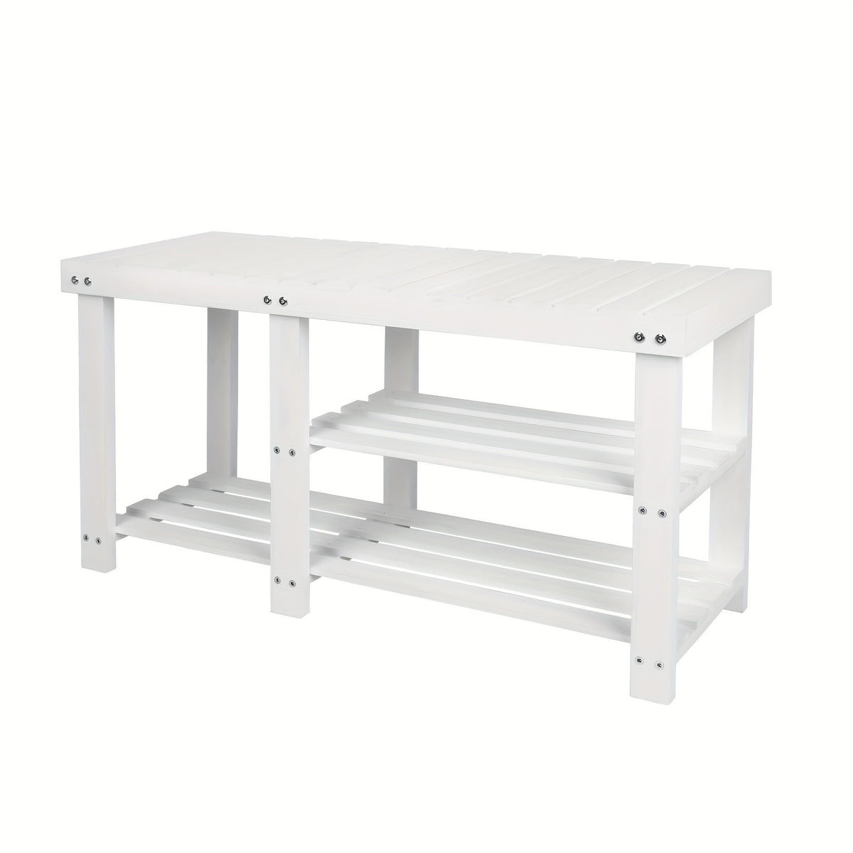 Shoe Bench shown in the White option