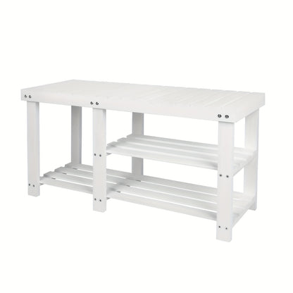 Shoe Bench shown in the White option