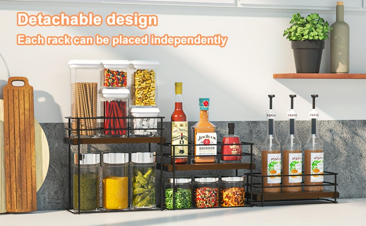3-Tier Kitchen Storage And Organization with Tool-Free Assembly detail image - detail view 9