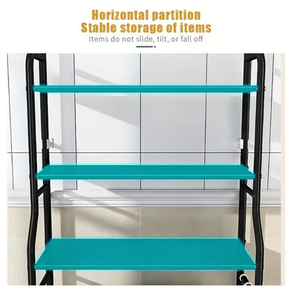 3-Tier Metal Bathroom Storage Rack with Tool-Free Assembly for Organized Everyday Storage detail image - detail view 11