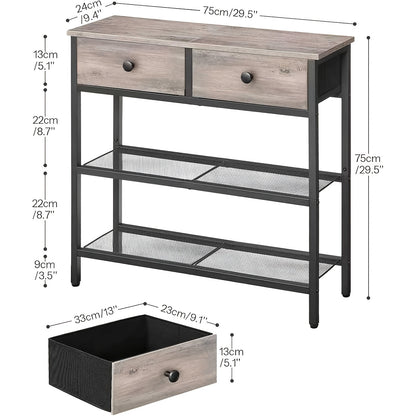 Console Table shown in the Entryway Table - Gray option