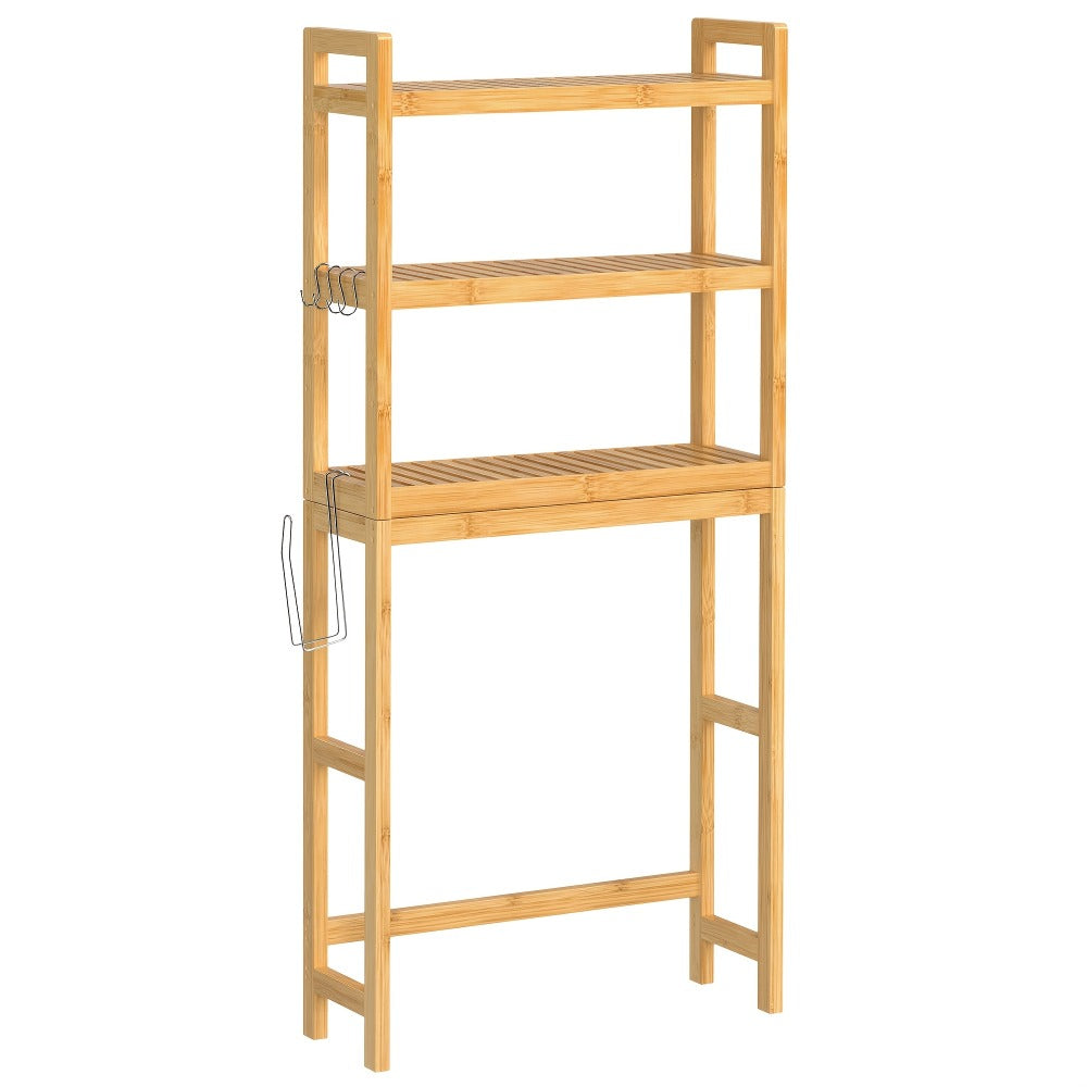 3-Tier Space-Saving Over-the-Toilet Storage Organizer with Adjustable Height for Entryway detail image - detail view 11