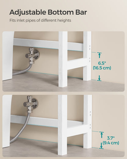 3-Tier Space-Saving Over-the-Toilet Storage Organizer with Adjustable Height for Entryway detail image - detail view 18