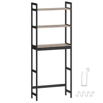 3-Tier Space-Saving Over-the-Toilet Storage Organizer with Adjustable Height for Entryway detail image - detail view 7