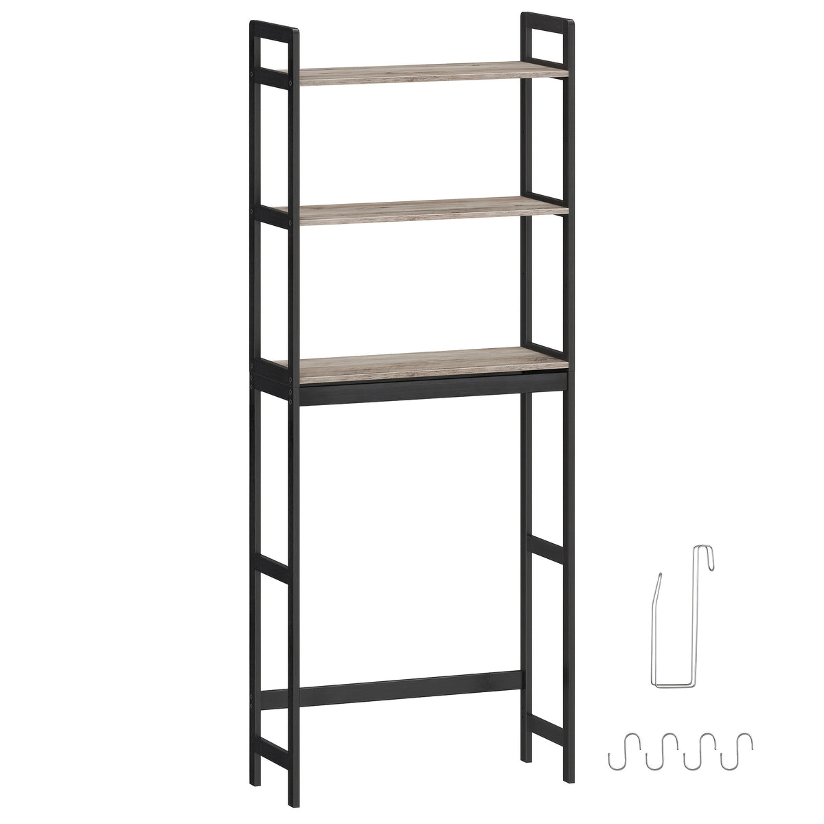 Over The Toilet Shelf shown in the Greige option