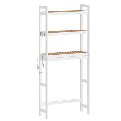 Over The Toilet Shelf shown in the White+Beige option