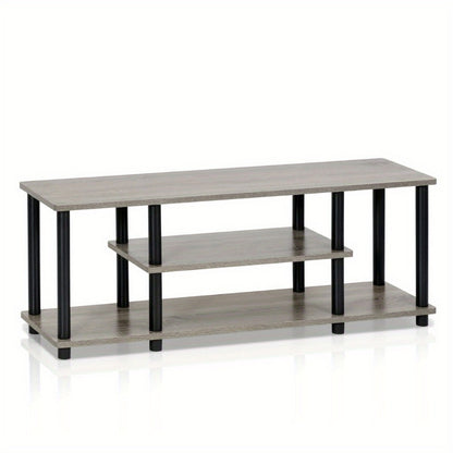 3-Tier TV Stand with Tool-Free Assembly and Open Shelves for Living Room detail image