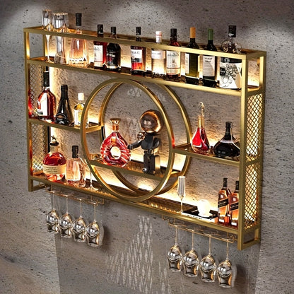 Wine Rack shown in the 【Golden color】, 39.4in option