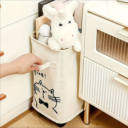 Multi-Functional Under-Desk Rolling Storage Cart with Wheels – Space-Saving Office Organizer, White & Black Options, Includes Removable Storage Frame for Kitchen, Dorm, and Apartment Use, Dorm Room Organizer, Spacesaving Design, Wheeled Base