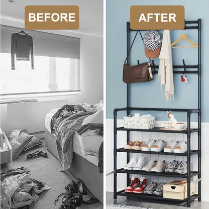 1pc Utility Racks, Entrance Rack, Home Organizer for Organizing Shoes And Hats - The Ideal Choice for Organizing Homes, Living Rooms, And Dormitories, Suitable for Living Rooms, Bedrooms, Lobbies, And Bathrooms, Each Item Comes with 10 Shoe Bags