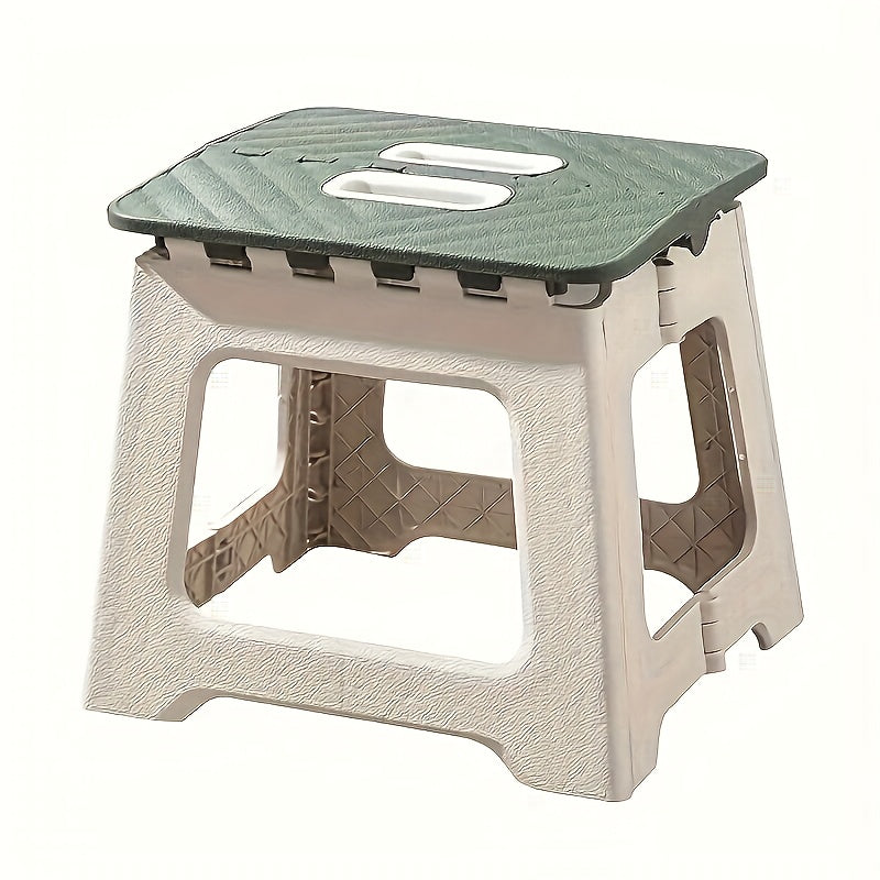 9 Inch Folding Step Stool 300 LB Capacity Non Slip Foot Stool With Handle Plastic Foldable Step Stools For Sala Dormitorio Y Actividades Al Aire LibreStepping Stool For Bathroom Black Small Step Stool
