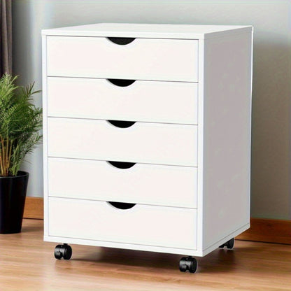 Rolling Storage Cabinet with Fabric Drawers on Wheels, 5 or 7 Drawer Organizer Cart for Office Bedroom Living Room, Large Capacity Mobile Dresser with Removable Cloth Drawers