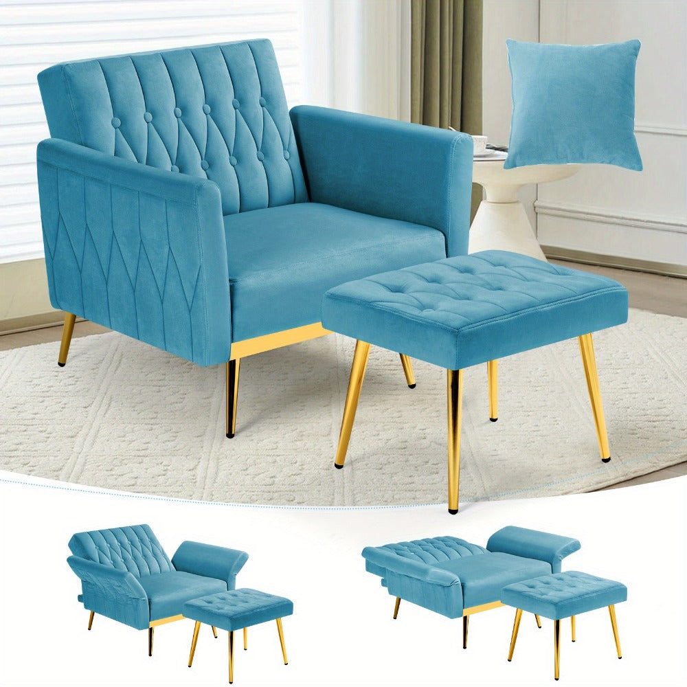 31.5-Inch Upholstered Accent Chair, Bedroom Reading Chair for Living Room detail image - detail view 18