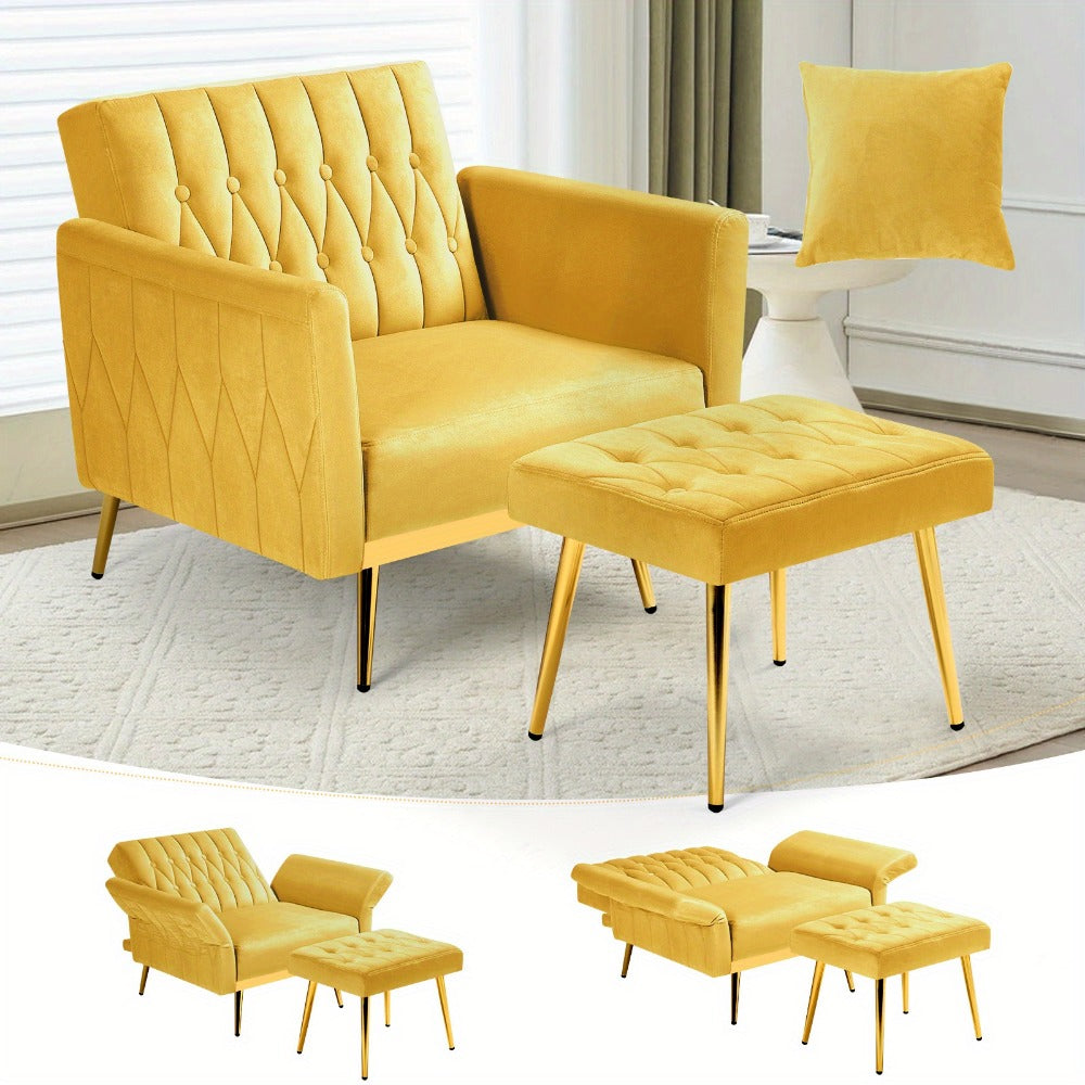 31.5-Inch Upholstered Accent Chair, Bedroom Reading Chair for Living Room detail image - detail view 23