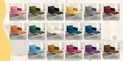 31.5-Inch Upholstered Accent Chair, Bedroom Reading Chair for Living Room detail image - detail view 27