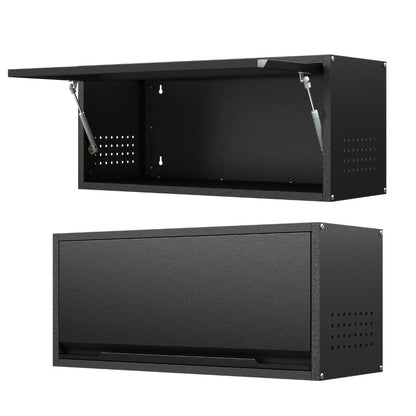 Wall Storage Cabinet, Wall-Mounted Metal Storage Cabinet with Up-Flip Door 31.5" shown in the main product view