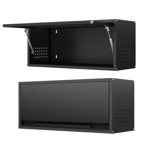 Wall Storage Cabinet, Wall-Mounted Metal Storage Cabinet with Up-Flip Door 31.5" shown in the main product view