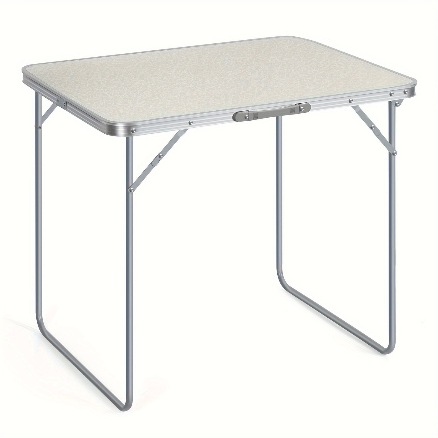 1pc Foldable Portable Table for Yard, Camping, And Family Gatherings (white)