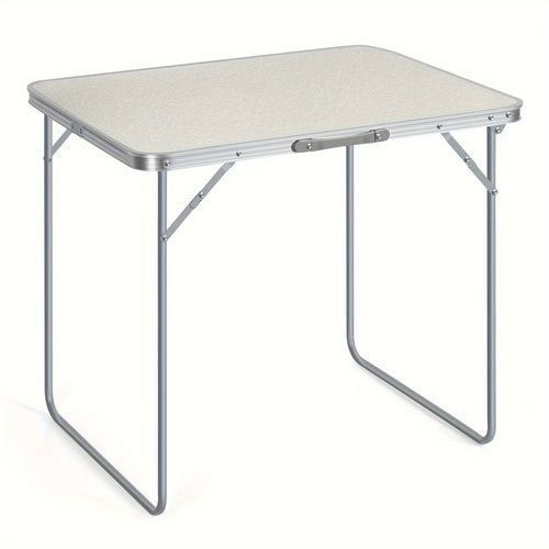 1pc Foldable Portable Table for Yard, Camping, And Family Gatherings (white)