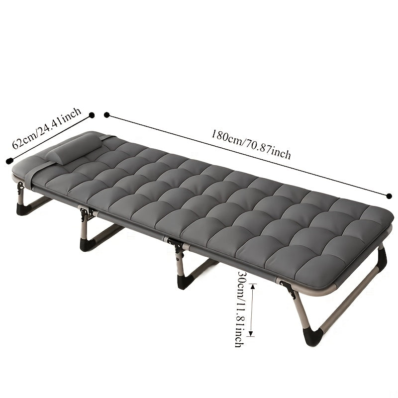 Lunch Break Lounge Chair With Optional Pillow And Mattress (optional Without Mattress), Ergonomic, Easy To Carry, Office Nap, Multifunctional Lounge Chair, Compact Lounge Chair, Short Sleep, Adjustable Seat, Lightweight Frame, Durable Structure.