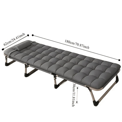 Lunch Break Lounge Chair With Optional Pillow And Mattress (optional Without Mattress), Ergonomic, Easy To Carry, Office Nap, Multifunctional Lounge Chair, Compact Lounge Chair, Short Sleep, Adjustable Seat, Lightweight Frame, Durable Structure.