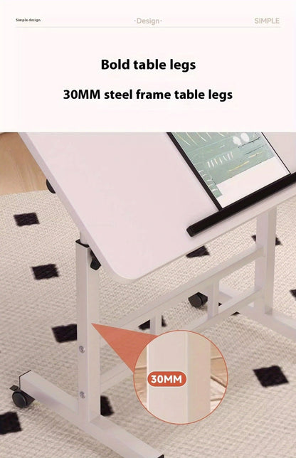 32-Inch Foldable Standing Desk with Adjustable Height and Rolling Wheels for Home Office detail image - detail view 20