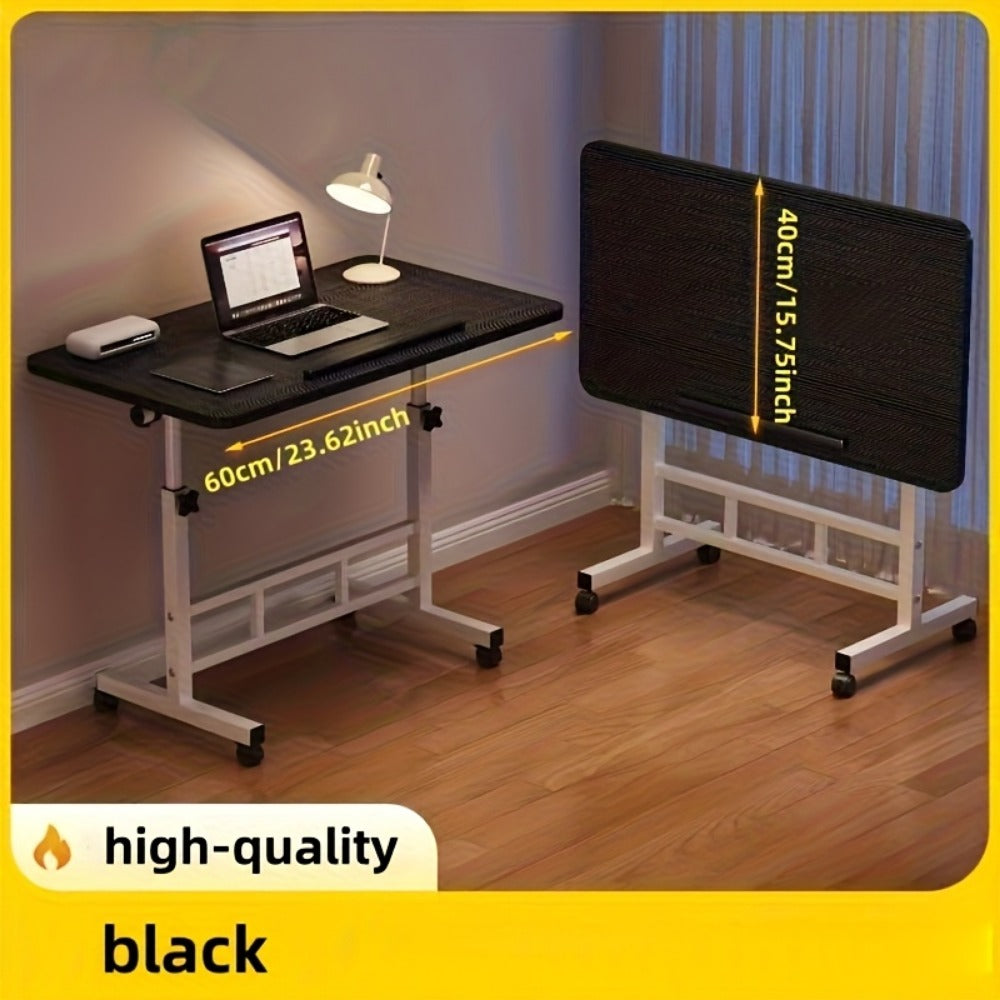 32-Inch Foldable Standing Desk with Adjustable Height and Rolling Wheels for Home Office detail image - detail view 7