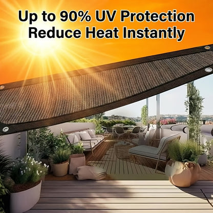 90% UV Blocking Outdoor Shade Fabric for Patios, Backyards, Gardens, Pergolas, And Fences, Privacy Screen, Easy Installation, Available in 4 Sizes