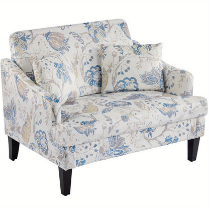 Accent Chair shown in the Blue Floral, Set Of 1 option