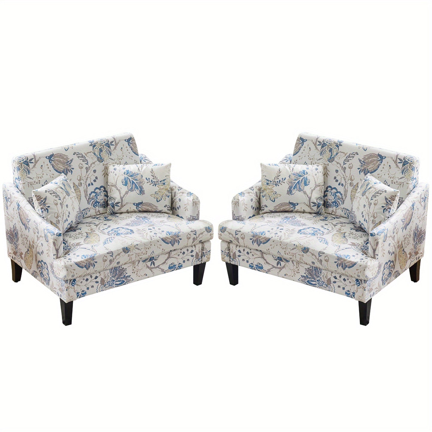 Accent Chair shown in the Blue Floral, Set Of 2 option
