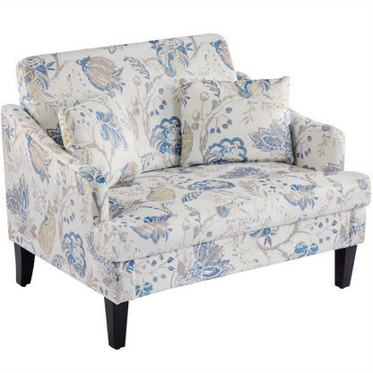 33.5-Inch Oversized Accent Chair with Memory Foam, Bedroom Reading Chair for Living Room detail image - detail view 7