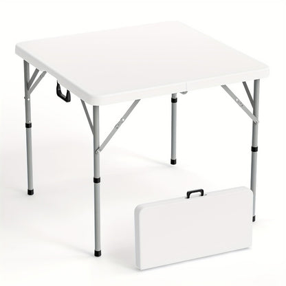 34-Inch Metal Folding Table with Waterproof Protection and Tool-Free Assembly for Kitchen detail image