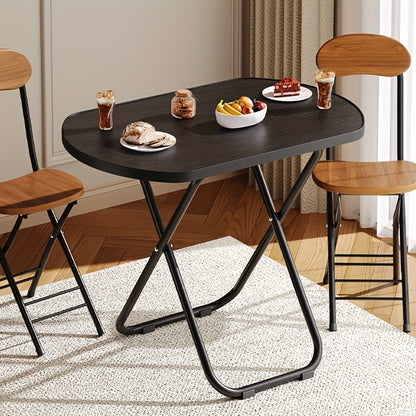 Stable Tray Table with No Assembly Required, TV Dinner Tray for Eating, Foldable Snack Tables for Bed/Sofa/ Living Room